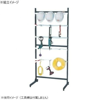 【代引き・同梱不可】 サカエ ラックシステム フックハンガータイプ固定式 892&times;550&times;2005mm フック15個付 PLS-20100D｜あっとらいふ 54,947円