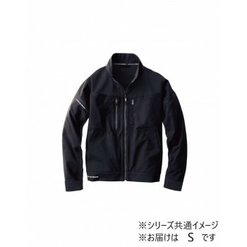 桑和 8012-00 長袖ブルゾン Sサイズ ブラック(4) G.G.