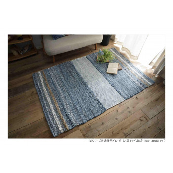 グラムスタイル ユーズドデニム ヒンメル BL 130x190cm 「GSCD800925」