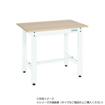 【代引き・同梱不可】 サカエ 軽量作業台KKタイプ 抗菌加工 木目天板 パールホワイト 900&times;600&times;740mm KK-38MKW｜あっとらいふ 27,728円