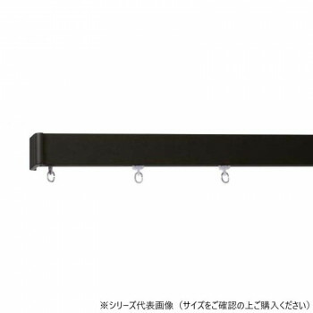 【代引き・同梱不可】 30018529 トーソー(TOSO) 装飾レール レガ-トユニ Aセット ブラック シングル3.00m