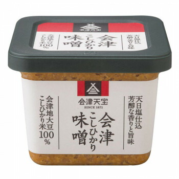 【代引き・同梱不可】 会津天宝 会津こしひかり味噌 500g ×6個セット