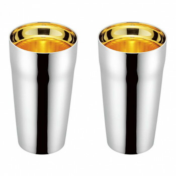 燕人の匠 プライム ダブルタンブラー300ml 2P (内面金メッキ) ET-2000
