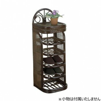【代引き・同梱不可】 今枝商店　Romantic Rattan　籐スリッパラック　R292B