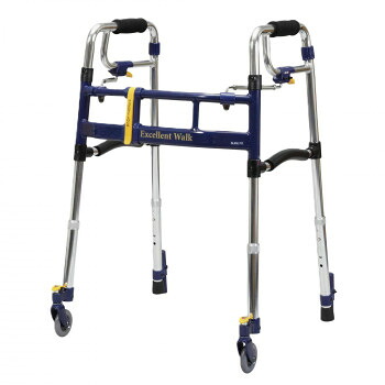 ユーバ産業　スライドフィットEX歩行器(ハイタイプ)　後脚スタンド　H-0293ST｜あっとらいふ