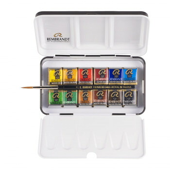 レンブラント固形水彩絵具　12色セット　T0583-8612　441645