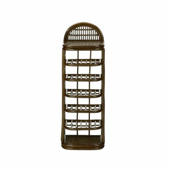 【代引き・同梱不可】 今枝商店　Romantic Rattan　籐スリッパラック　6段タイプ　R296B