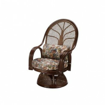 【代引き・同梱不可】 今枝商店 Romantic Rattan 籐ハイバック 回転座椅子 ハイタイプ TK666B