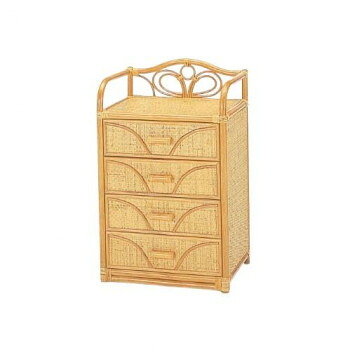 【代引き・同梱不可】 今枝商店　Romantic Rattan　籐チェスト　4杯タイプ　W700