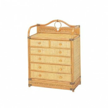 【代引き・同梱不可】 今枝商店 Romantic Rattan 籐チェスト 6杯タイプ W754