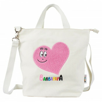 BARBAPAPA(バーバパパ) 帆布ショルダーバッグ ナチュラル(サガラ刺繍) CKBP026