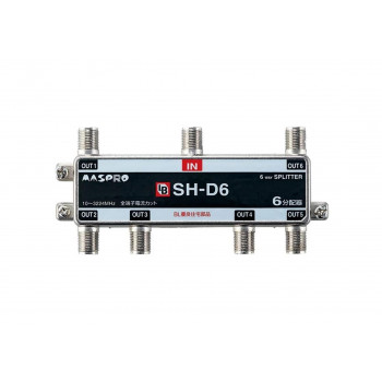 6分配器 BL型(CATV・VU・BS・CS 3224MHz対応) SH-D6