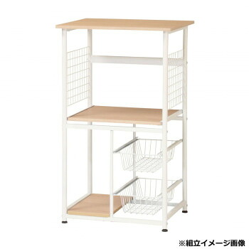 【代引き・同梱不可】 弘益(KOEKI) UTILITY キッチンラック ナチュラル KR600NA