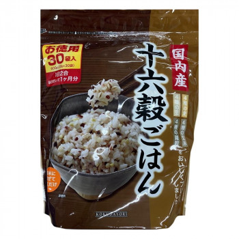 【代引き・同梱不可】 森光商店 国内産十六穀ごはんお徳用 (20g&times;30) 38273 &times;10セット｜あっとらいふ