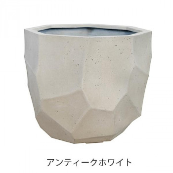 緑であることポット 鉢 山の背 アンティーク白いこと 47糎 EB-RI4740AW