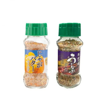【代引き・同梱不可】 みなり じゃがバターふりかけ 65g・国産うなぎふりかけ 75g 各15個セット|あっとらいふ