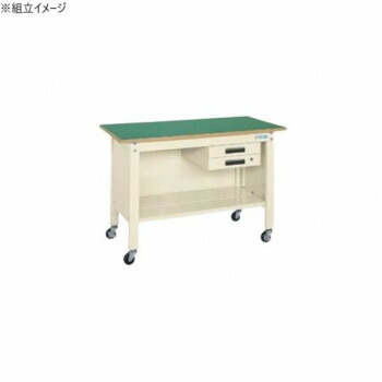 【代引き・同梱不可】 サカエ 一人用作業台CPBタイプ サカエリューム天板 900×600×810mm アイボリー CPB-096BI|あっとらいふ