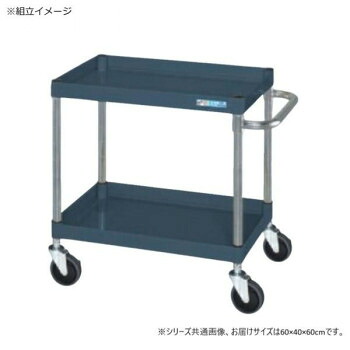 【代引き・同梱不可】 サカエ CSパールワゴン中量タイプ ダークグレー CSP-6062SED