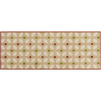 カキウチ ズレSTRONG キッチンマット120cm レトロ レッド 45×120cm