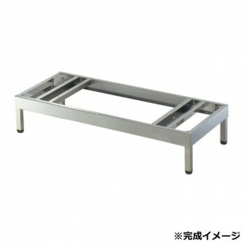 【代引き・同梱不可】 壁面収納家具 ステンレス収納庫 脚付ベース D500 アジャスター付 COM-STB5-06K