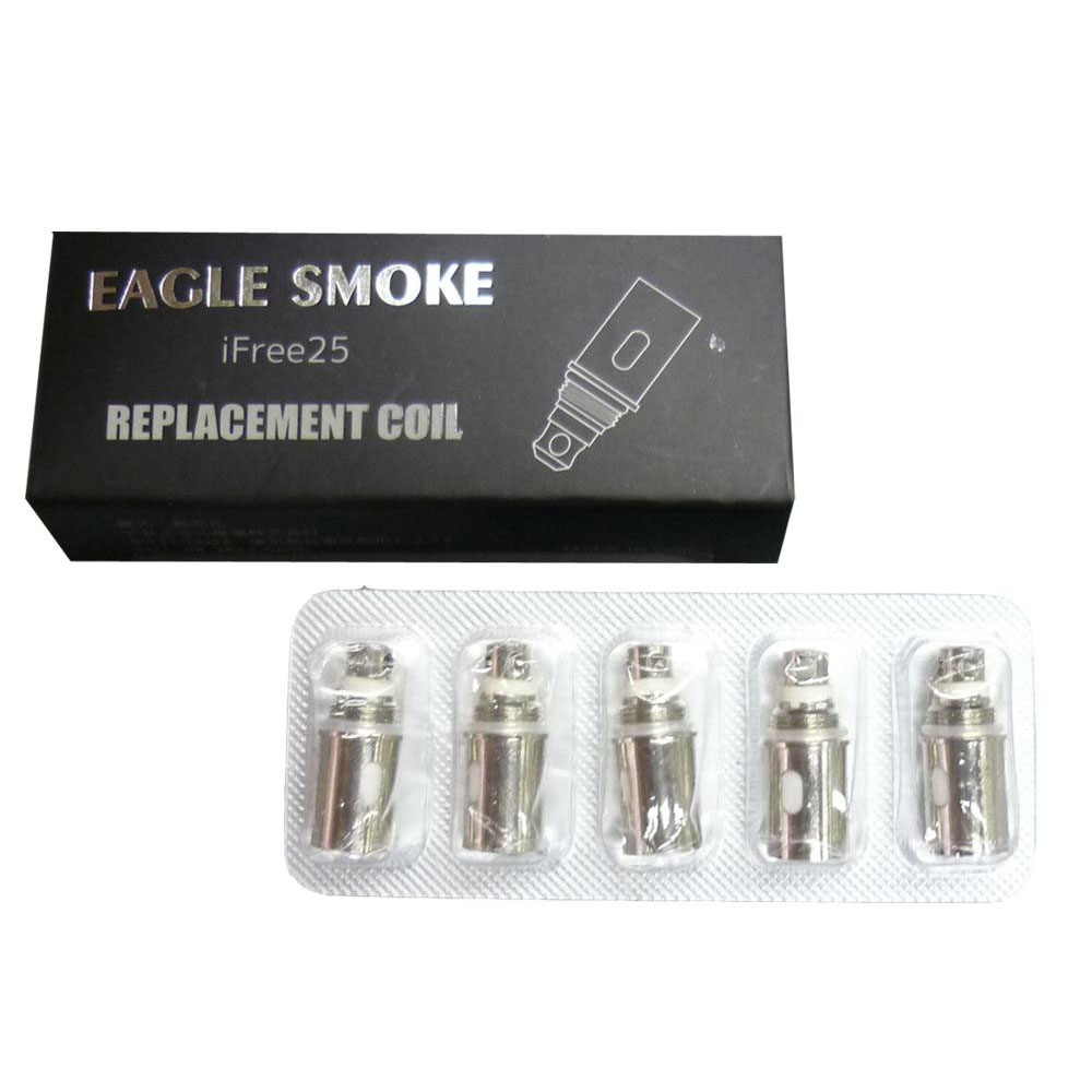 電子タバコ イーグルスモーク 交換用別売コイル EAGLE SMOKE iFree25 0.5Ωコイル 5P 90190100