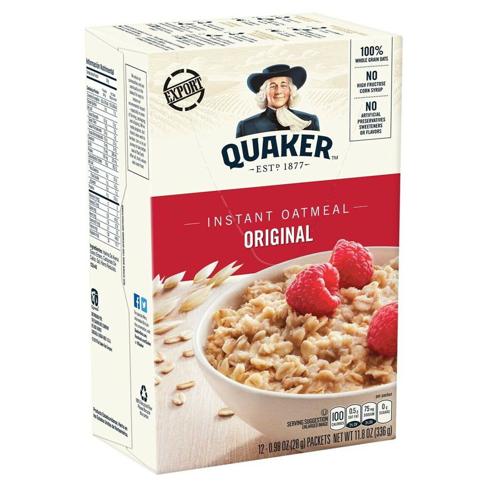 QUAKER クエーカー インスタントオートミール レギュラー 336g 12袋入 ×12個セット 品質が