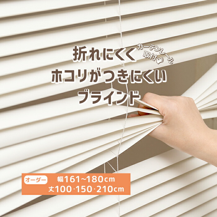 ブラインド 賃貸 OK カーテンレール取付 軽量 コードレス 安全 折れ