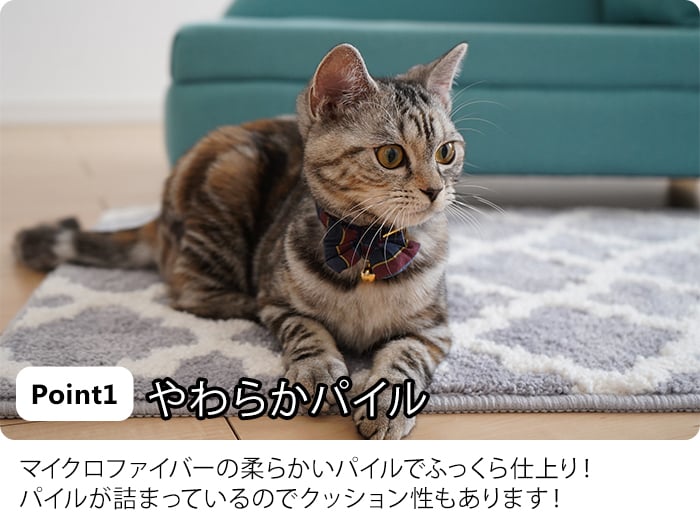 着後レビューで 激カワ ペットマット 洗える滑り止め猫用犬用マット