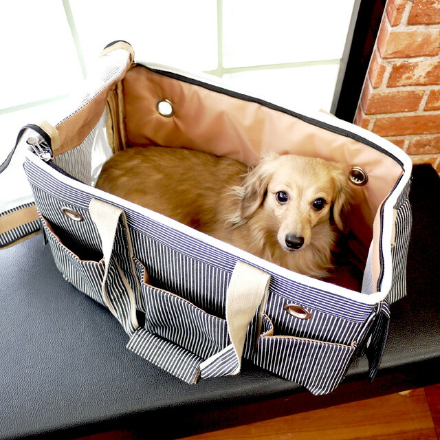 【楽天市場】【犬 キャリーバッグ】3ポケット ペットキャリーバック 犬 猫 ペット 2WAY ヒッコリーデニム スターデニム Mサイズ 旅行 全6色：ANZUDOG／あんずドッグ