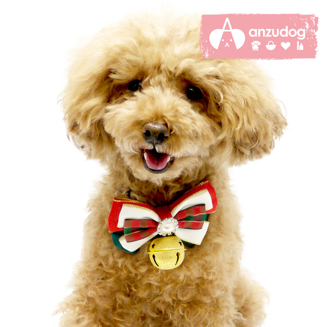 楽天市場 大きな鈴付きリボンカラー チョーカー クリスマス ドッグウエア 犬服 小型犬 犬用 ペット用品 Anzudog あんずドッグ