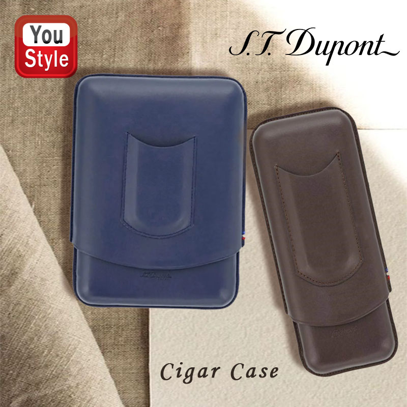 【クーポンあり＆P5倍要エントリー】 在庫一掃 赤字セール エス・テー・デュポン S．T．Dupont シガーケース CIGAR UNIVERSE 葉巻ケース ブルーレザー 5本 18312/ブラウン 3本 183142 シガーケース葉巻入れ 葉巻5本収納 葉巻3本収納 豪華 かっこいい 高級感 か