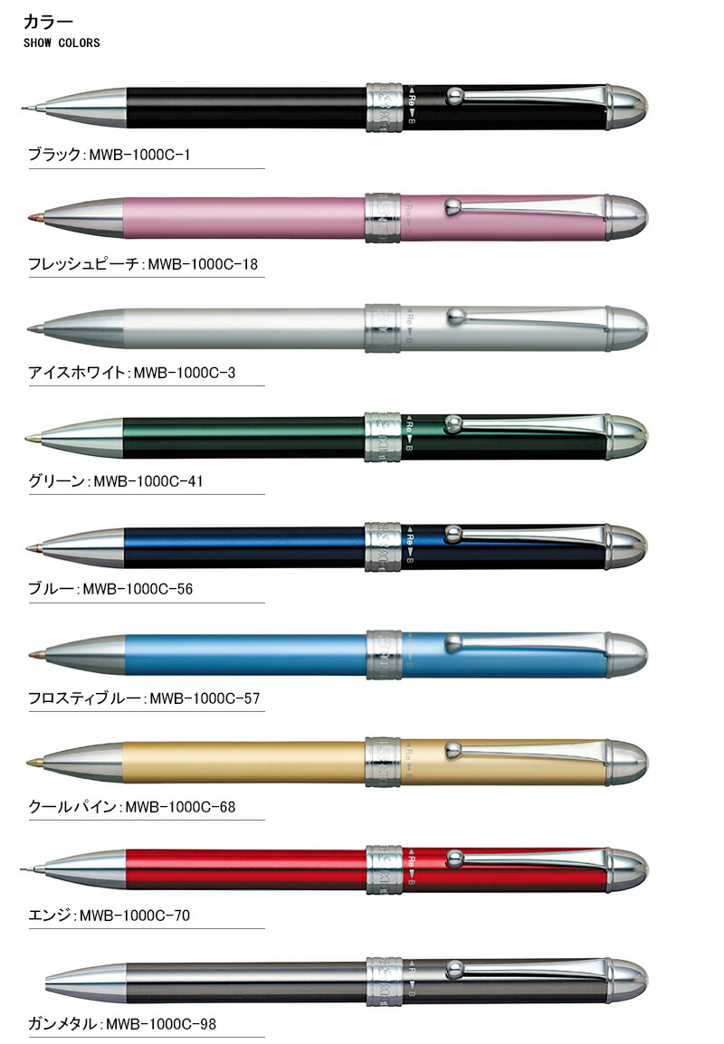 正規逆輸入品 プラチナ万年筆 ダブル アクション ブルー