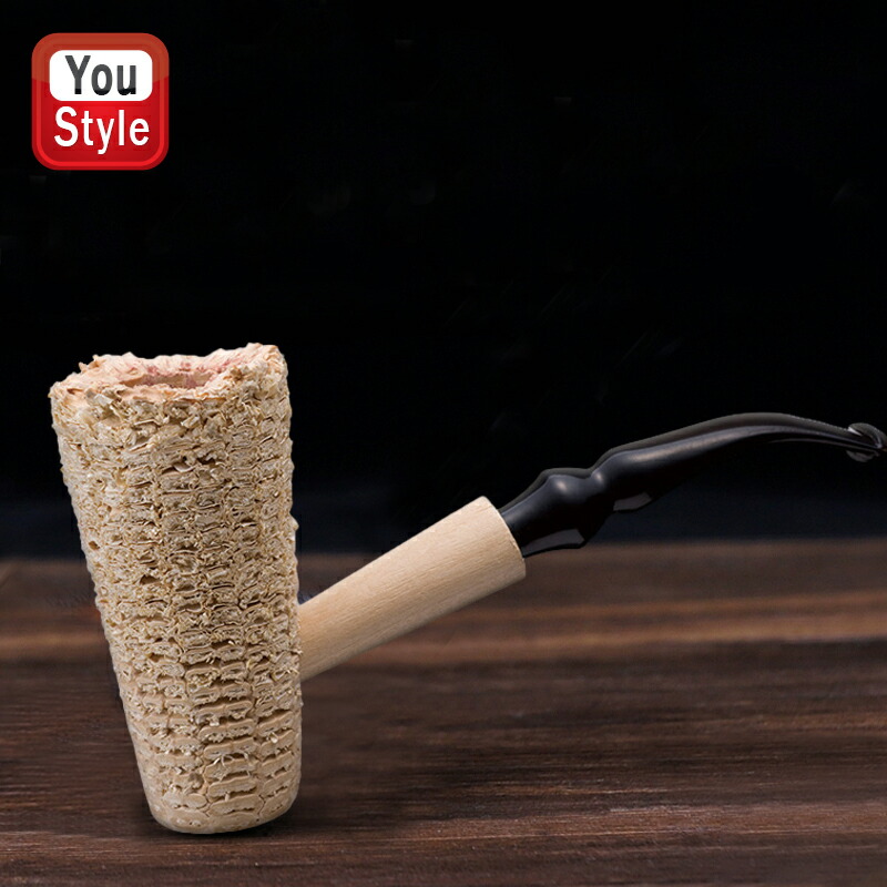 【クーポンあり＆P5倍要エントリー】 柘製作所 TSUGE KISERU コーンパイプ/CORN COB PIPE コーンパイプ ハンドメイド 曲 48942 ギフト プレゼント お祝い 記念品 誕生日 就職 喫煙具 ファッション 父の日 敬老の日 かっこいい おしゃれ メンズ プレゼント