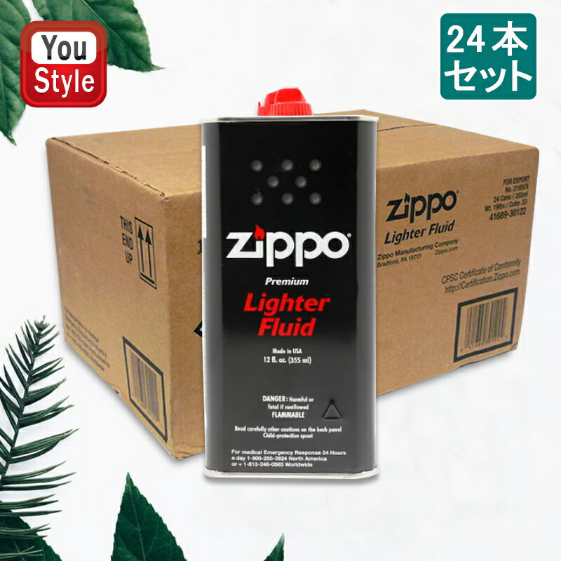 ジッポー ZIPPO ライター用オイル 缶お徳用サイズ  大缶 355ML  24本セット OIL-335ML