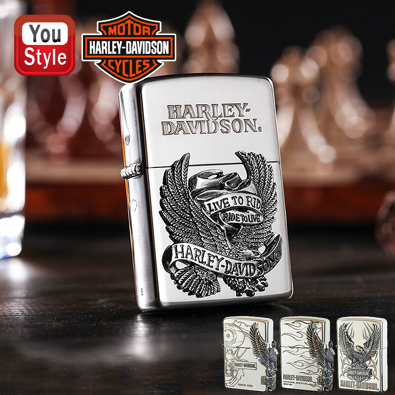 【クーポンあり＆P5倍要エントリー】 ジッポー ZIPPO オイルライター ハーレーダビッドソン 日本限定モデル メタル貼り タカシルバー ビッグメタル HDP-03 HDP-04 HDP-07 HDP-08 メンズ 豪華 喫煙具