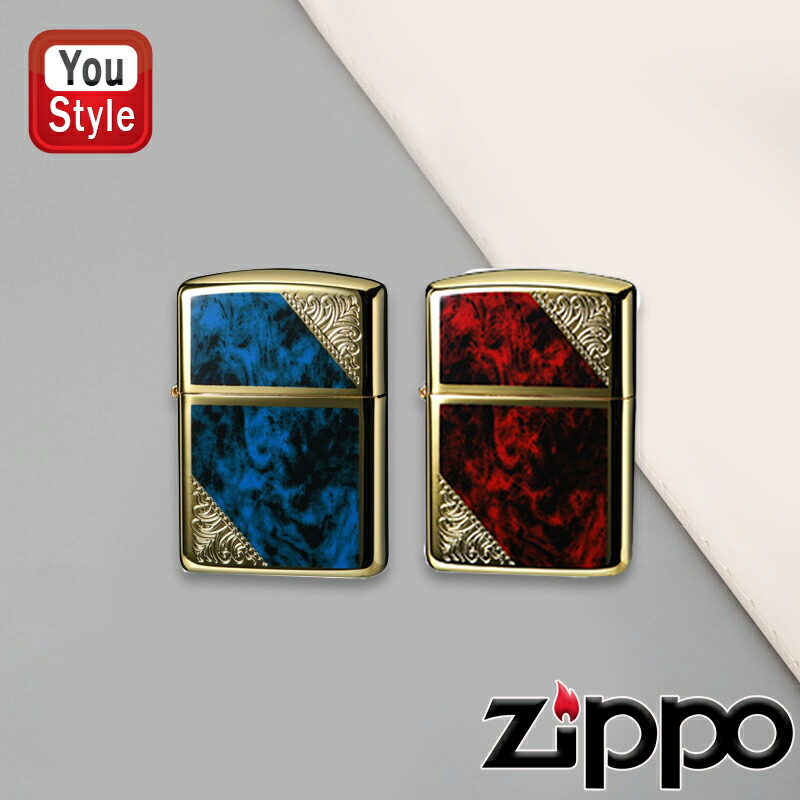 【2000円クーポンあり＆P5倍要エントリー】 ジッポー ZIPPO ライター 162 ベネチアンアーマー ARMOR VENETIAN メッキ エッチング 両面加工 ブルー 162GW-BLM/レッド 162GW-RM ギフト プレゼント お祝い 記念品 誕生日 就職 豪華 喫煙具 ブランド 個性 父の日 敬老の日