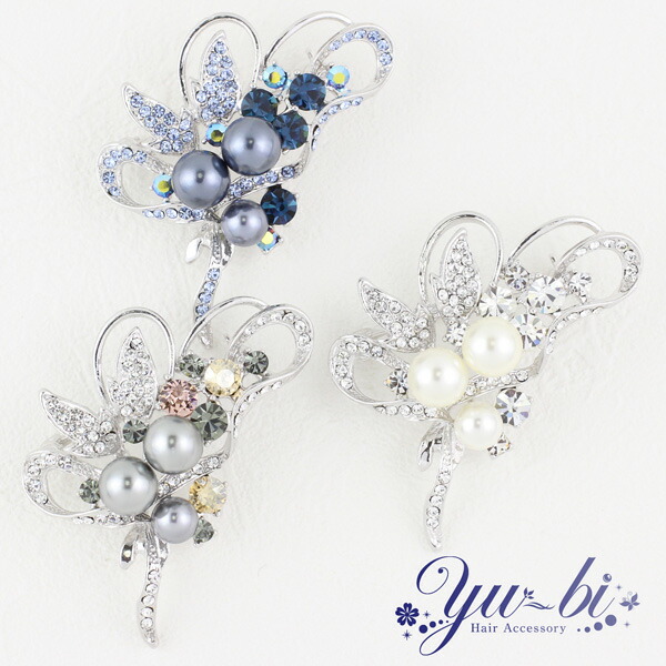 楽天市場】スワロフスキー ブローチ Leaf Pearl リーフ パール