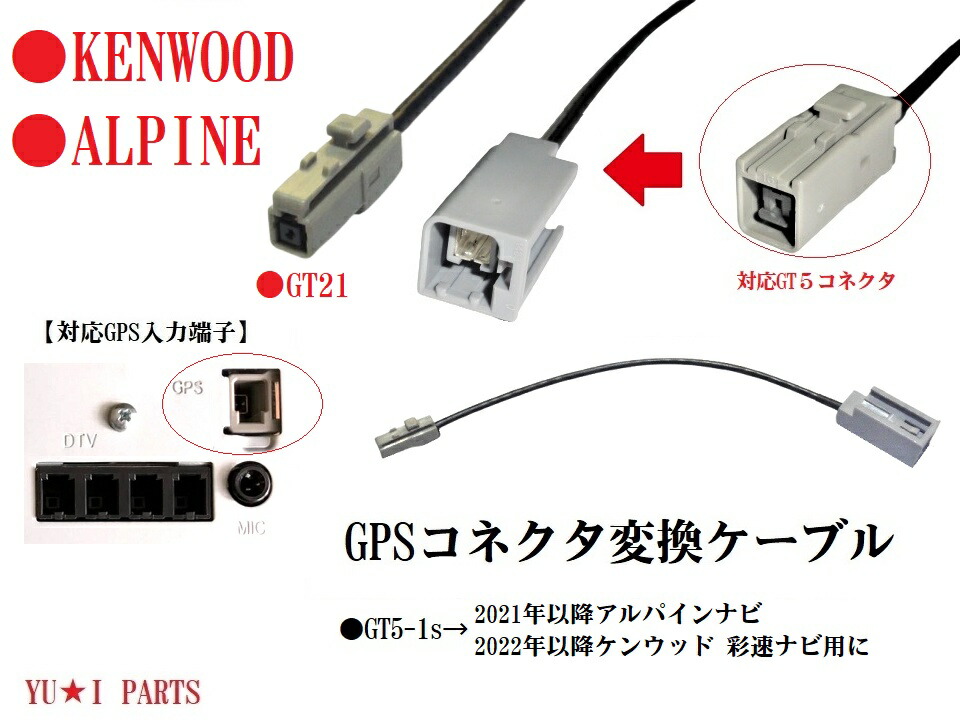 【りず　】GPSアンテナ　ホンダギャザズナビ付属品 GT13ホンダ純正ナビ ギャザズ対応フルセグ5本GPS一体式地デジ