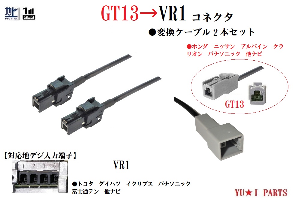 【5台分セット】Panasonic地デジアンテナコードのみ　VR1