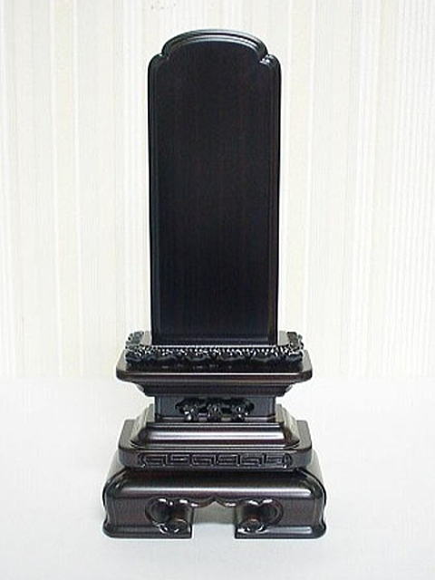 唐木位牌　黒檀京型千倉5.0号（こくたんきょうがたちくら）【送料無料】
