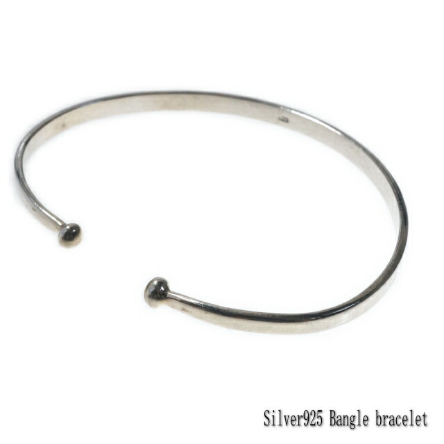 シルバーブレスレット シンプル シルバーバングル シルバー925 silver925 シルバーアクセサリー メンズ mens｜アクセサリーのYUKATANゆかたん
