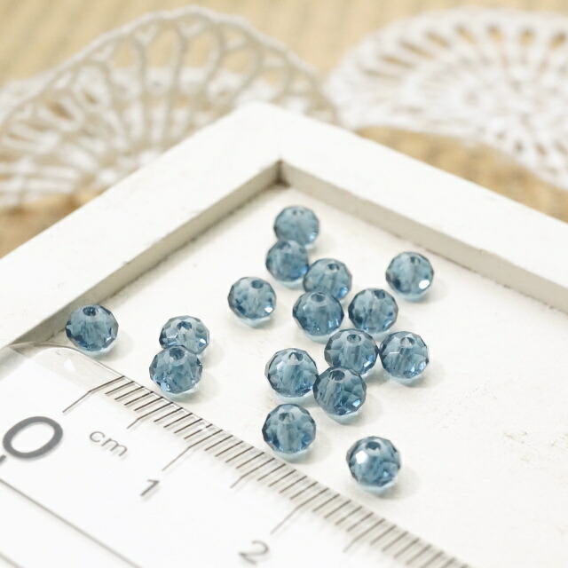 楽天市場】ボタンカットビーズ3x4.3mm エメラルドブルー 3gのグラム