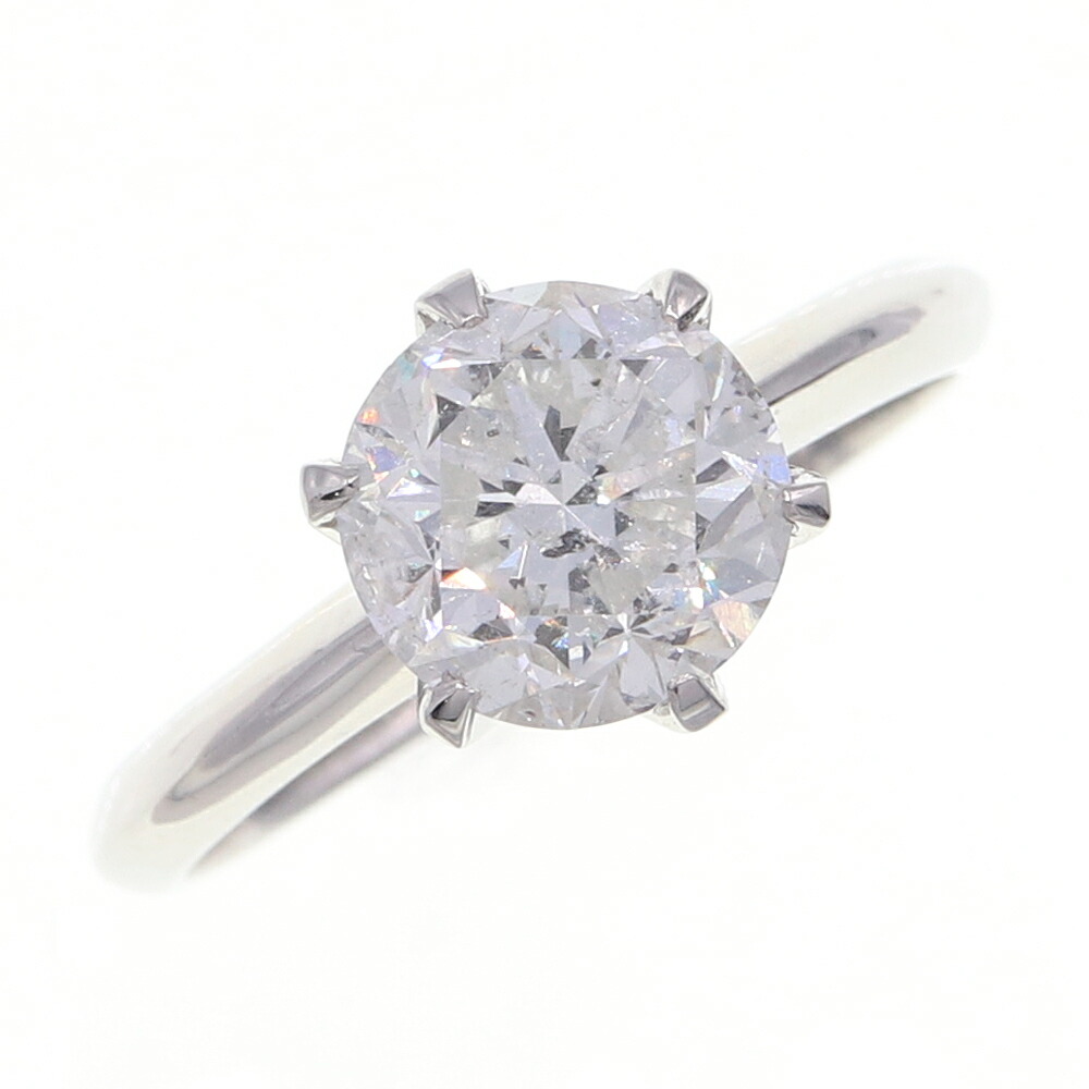 【中古】 ダイヤモンド リング D2.282ct Pt900 15号 鑑定書付き 中古 指輪 アクセサリー ジュエリー 宝石 ストーン 天然石 レディース 女性 婦人 2ctUP 一粒石 立爪 Diamond | プラチナ ダイヤ ダイヤモンドリング 一粒ダイヤ 2カラット 大粒 ダイヤリング ダイヤモンド指輪|夢市場プレミア