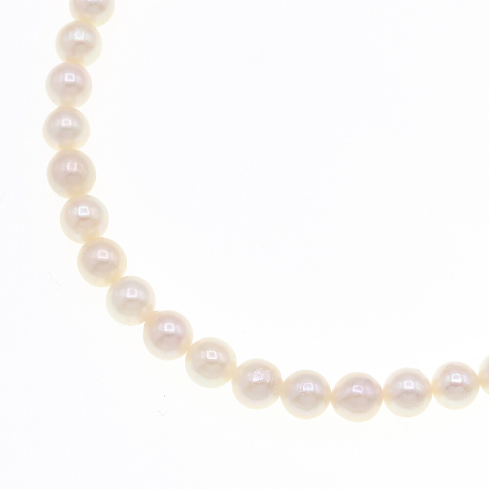パール ネックレス 7mm SILVER 中古 アクセサリー ストーン 天然石 真珠 チョーカー レディース 女性 婦人 Perl
