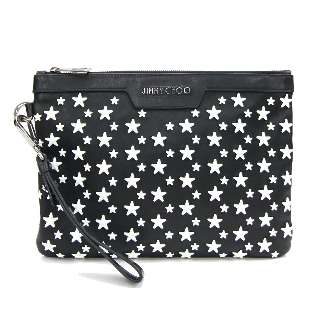 JIMMY CHOO BIRA CLUTCH ブラックショルダークラッチバッグ ジミー チュー JIMMY CHOO Jimmy Choo ショルダーバッグ BRIA