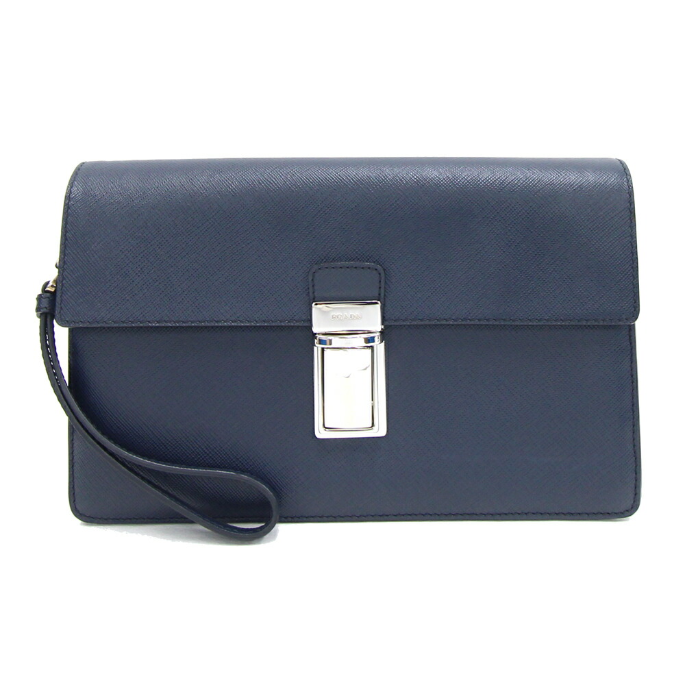 【美品】PRADA プラダ　クラッチバッグ　金具　サフィアーノレザー　セカンド 楽天市場】PRADA プラダ クラッチバッグ 2NH05V QME メンズ