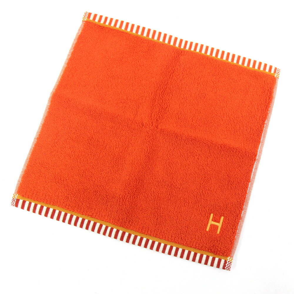 【新品 未使用 】 Hermèsエルメス　ハンドタオル 新品未使用✨️エルメス ハンドタオル タオルハンカチ 付属品