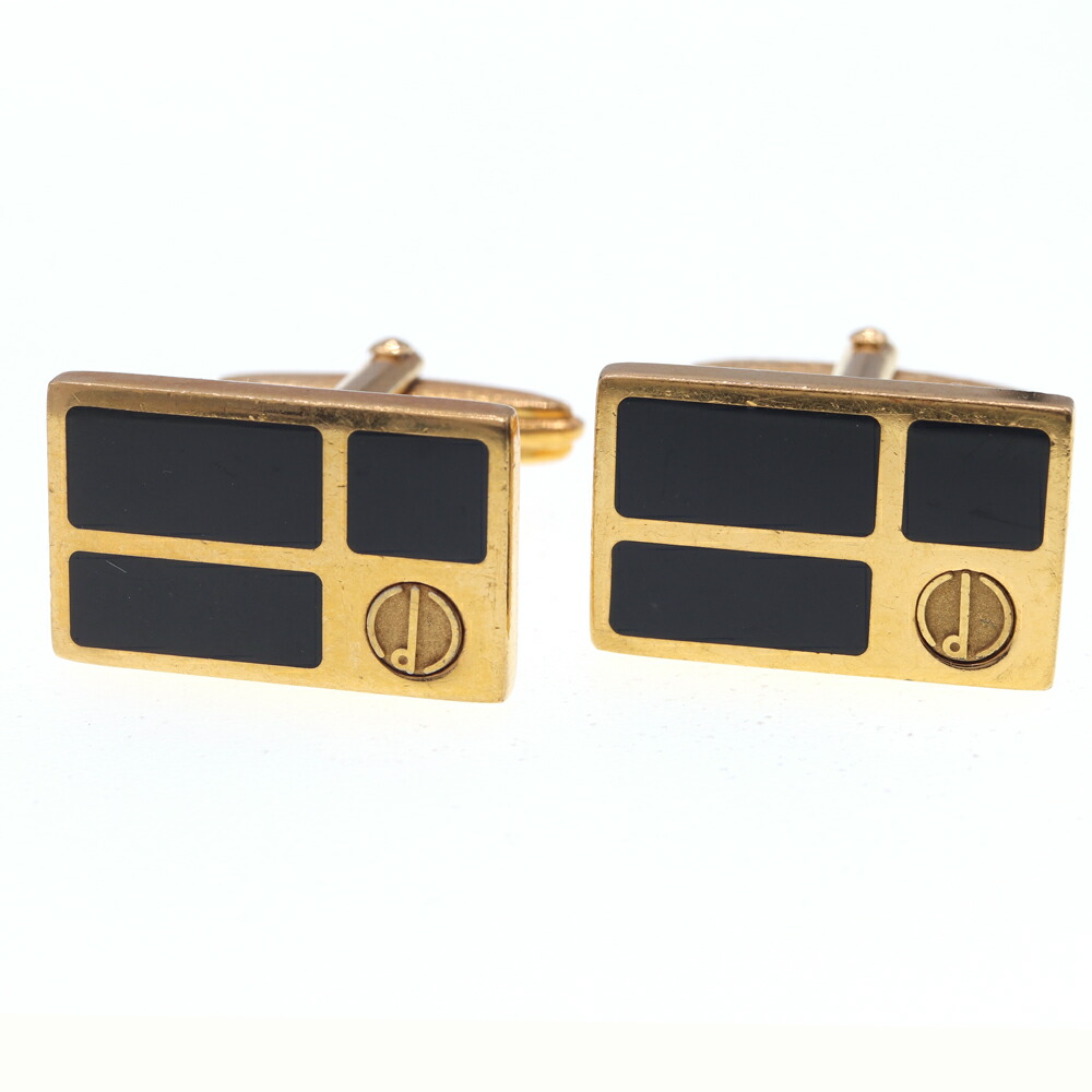 楽天市場】プラダ カフス ブラック シルバー 真鍮 中古 カフリンクス