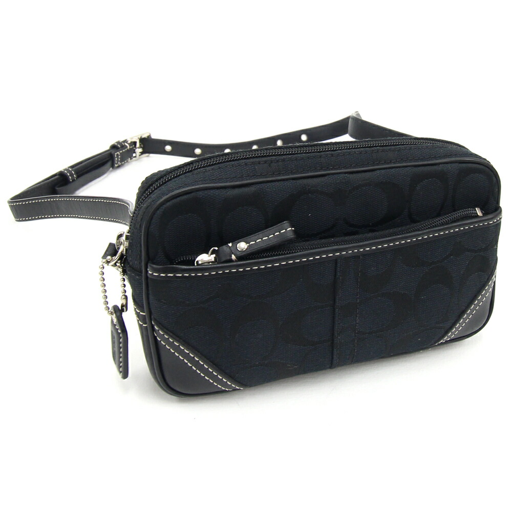 楽天市場】【バッグ】COACH コーチ ミニシグネチャー ウエストポーチ