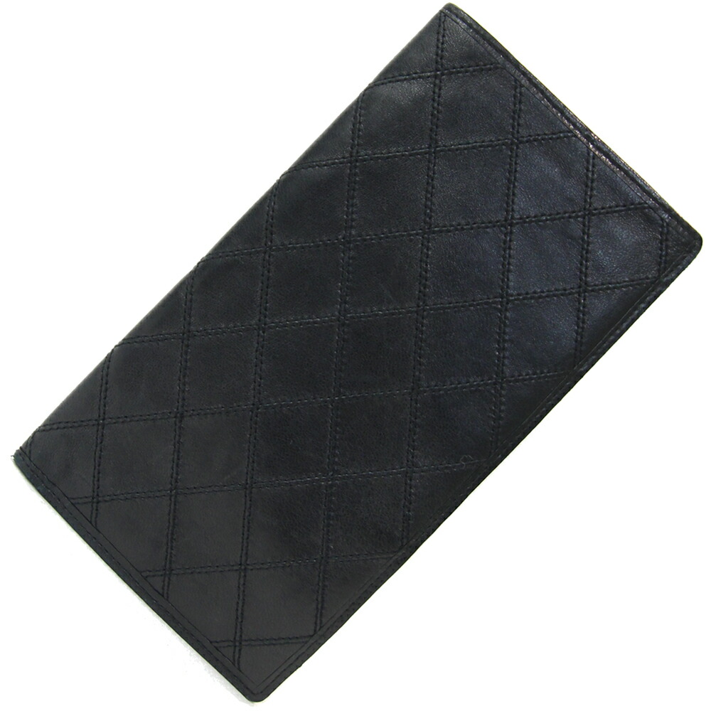 CHANEL　アイコンライン　ブラック 　二つ折り財布　財布 　長財布 CHANEL シャネル 二つ折り アイコンライン 長財布 ブラック レディース